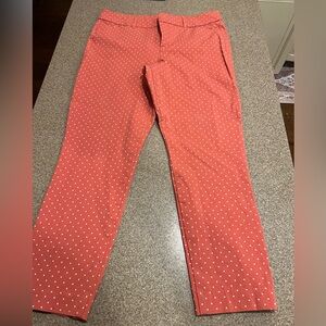 Old Navy Women's Pink Polka Dot Chinos
